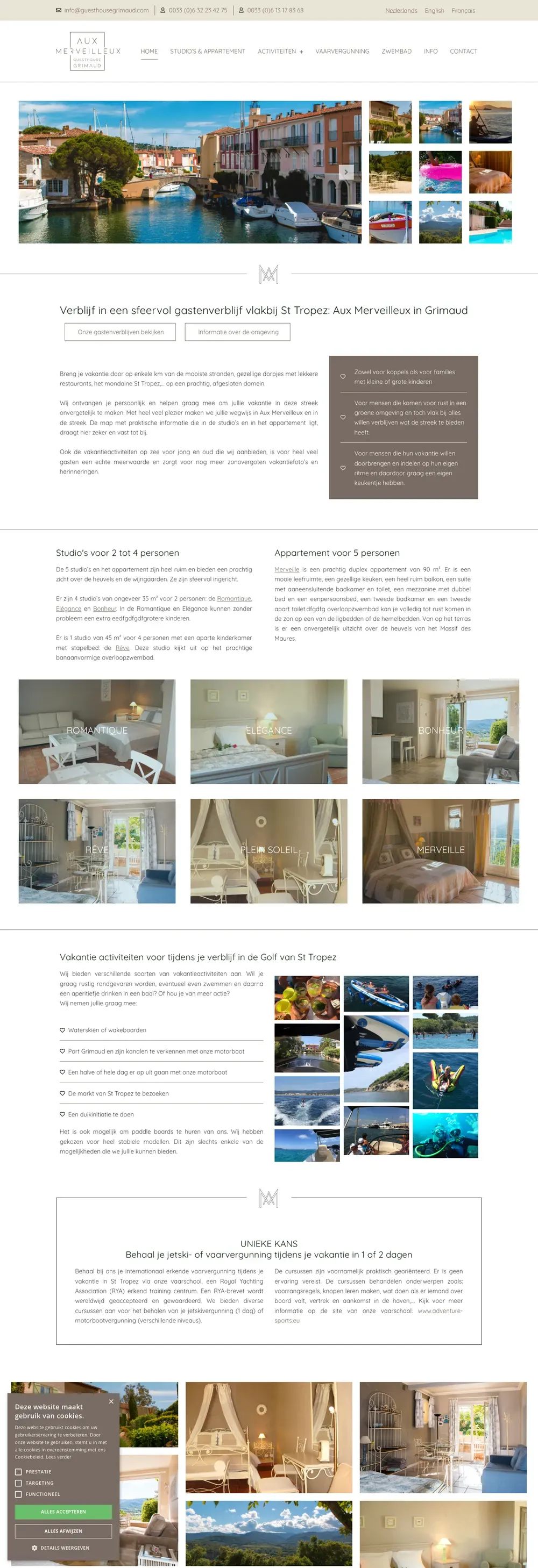 De homepage van Guesthouse Grimaud