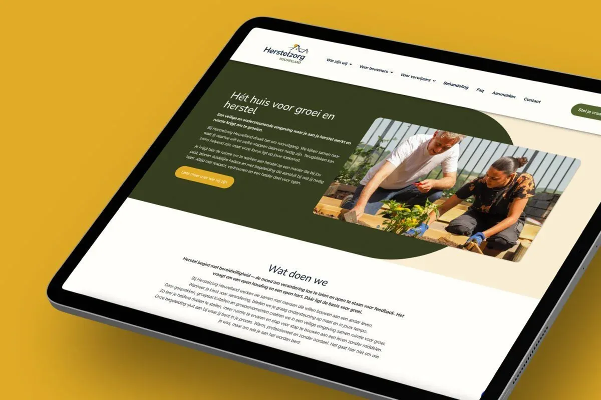 Website Herstelzorg Heuvelland
