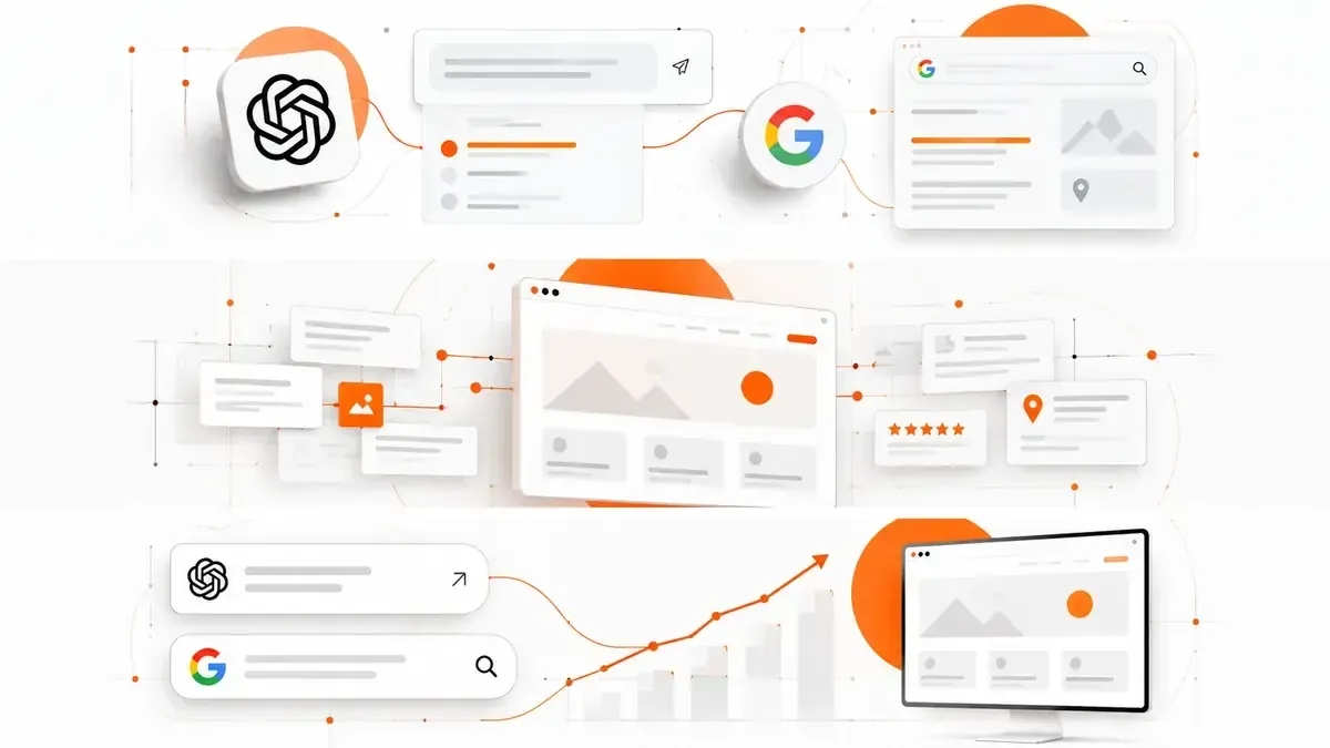 Website die via ChatGPT, Google, reviews en lokale vermeldingen beter vindbaar wordt