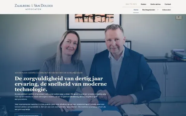 Website Zaalberg & Van Dolder Advocaten